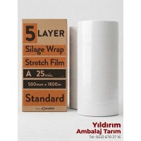 SİLAJ  STRECİ 25mic 50CMx1800MT ECOPLAST STANDART EN UCUZ (KARGO DAHİL)