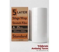 SİLAJ  STRECİ 25mic 50CMx1800MT ECOPLAST STANDART EN UCUZ (KARGO DAHİL)