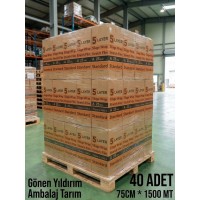SİLAJ  STRECİ 25mic 75CMx1500MT ECOPLAST STANDART 1 PALET 40 LI (NAKLİYE HARİÇ TİR)