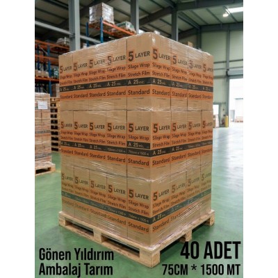 SİLAJ STRECİ 25mic 75CMx1500MT ECOPLAST STANDART 1 PALET 40 LI (NAKLİYE HARİÇ TİR) SİLAJ STRECİ 25mic 75CMx1500MT ECOPLAST STANDART 1 PALET 40 LI (NAKLİYE HARİÇ TİR)