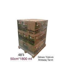 SİLAJ  STRECİ 25mic 50CMx1800MT ECOPLAST ELİTE 1 PALET 48 Lİ NAKLİYE HARİÇ TİR)