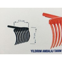 ZEYTİN TIRMIĞI 7 DİŞLİ TUNA TURUNCU PASOLU 224 (KARGO DAHİL) 5 Lİ 